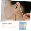 Healeved 400pcs Double-ended Cotton Swabs Pointed and Flat Tips for Makeup Beauty Applications and Ear Cleaning Soft Lint Cotton for Home and Salon Use view 3
