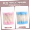 Healeved 400pcs Double-ended Cotton Swabs Pointed and Flat Tips for Makeup Beauty Applications and Ear Cleaning Soft Lint Cotton for Home and Salon Use view 4