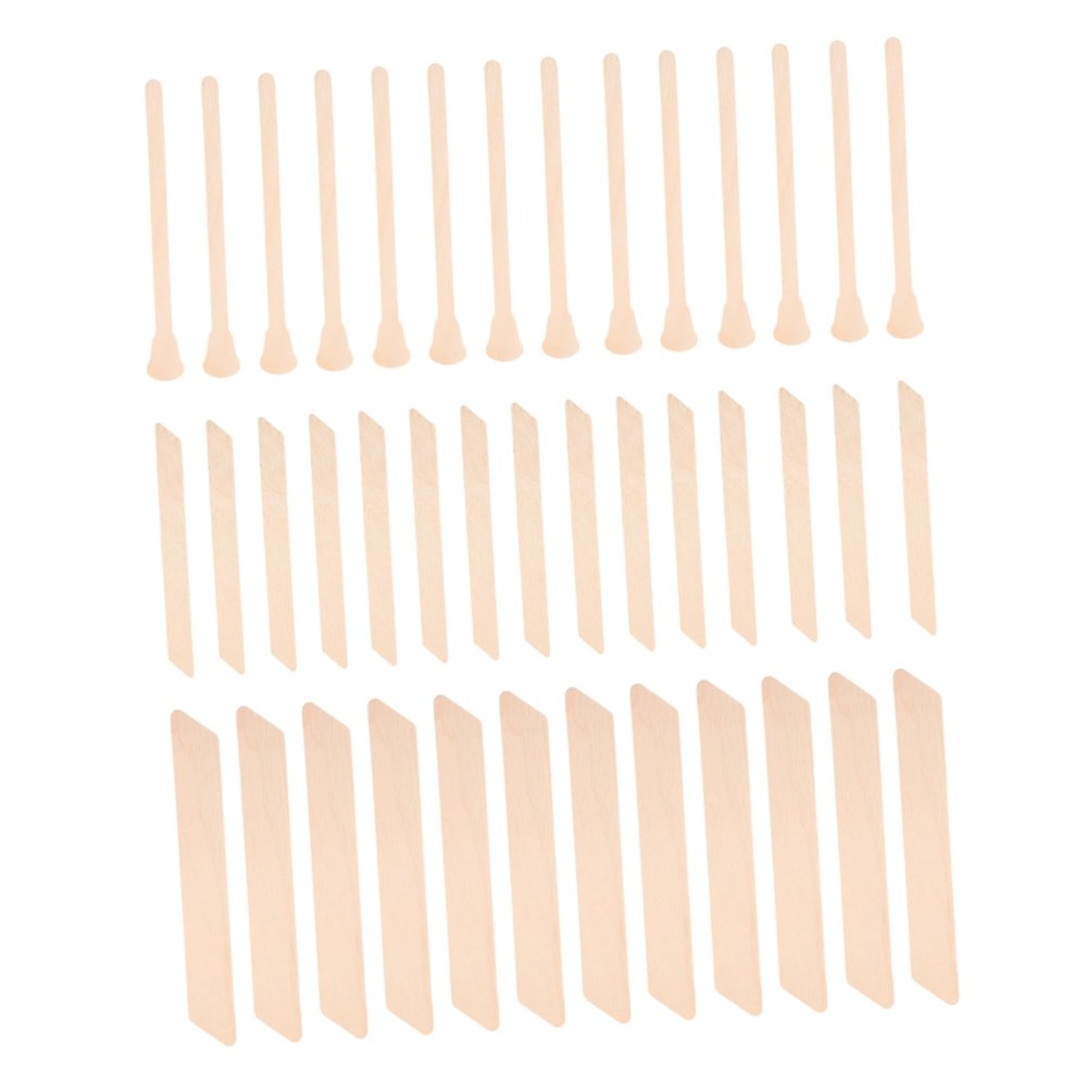 Happyyami 150pcs Irregular Wands for Hair Removal Applicators Lightweight Compact for Body Eyebrows and Design for Home Salon Use