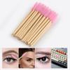 300 Pack Disposable Spoolies Brushes Sets Bamboo Mascara Wand Lip Brushes Cotton Swab for Eyebrow Eyelash Extension Tattoo Lipstick Applicator(Pink) view 4