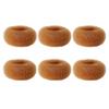 Extra Small Hair Bun Maker for Kids, 6 PCS Chignon Hair Donut Sock Bun Form for Girls, Mini Hair Doughnut Shaper for Short and Thin Hair (Small Size 2 Inch, Light Brown) view 1