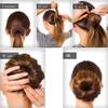 Extra Small Hair Bun Maker for Kids, 6 PCS Chignon Hair Donut Sock Bun Form for Girls, Mini Hair Doughnut Shaper for Short and Thin Hair (Small Size 2 Inch, Light Brown) view 4