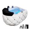 BRCYKRWY Acrylic Footbath Spa Foot Bath Pedicure with Heat and Massage Pedicure Bowl Salon Massage Equipment Foot Spa with Heat and Massage and Jets Colorful Lamp Footbath for Hotel Foot Bath Club view 1