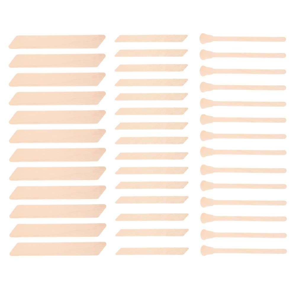 Ipetboom 150pcs Body Hair Removal Wax Applicator Sticks Smooth Safe Waxing Wands for Women Irregular Wax Rods for Home Salon Use