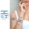 100pc Israel Flag Tattoo Stickers, 25-Sheet Israeli IL National Flags Face Temporary Tattoo Adult, Patriotic Israel Fake Tattoo for Men Women Party Decoration view 4