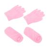 Happyyami 2pairs Lightweight Fingerless Gloves Women Men Foot Mask Moisturizing Washable Spa Gloves view 1