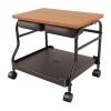 AGULIUM Foot Bath Trolley Cart with Pedicure Foot Rest, Rolling Esthetician Pedicure Cart with Foldable Top Platform for Manicure Massage Beauty Salon Spa, 40 Lbs Load Capacity view 1