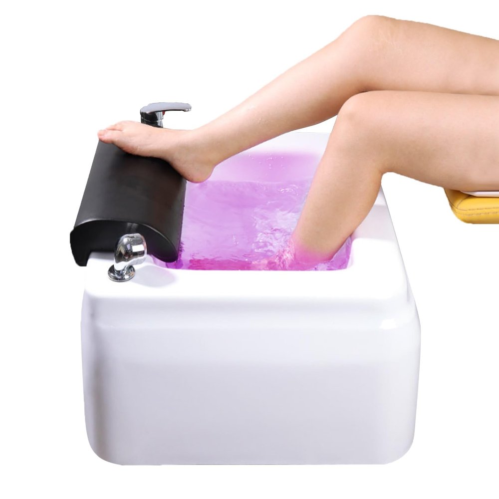 BRCYKRWY Foot Bath Spa Acrylic Massage, Foot Spa with Heat, Massage and Jets, Portable Foot Spa Bathtub, Home Spa Treatment Foot Bath Basin