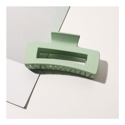12Pcs Hair Claw Clips 4.1Inch Medium Sizes, Non - Slip Matte Finish Strong Hold Clips for Thick, Curly, Thin Hair, Women and Girls Black Hair Accessories(Green1)