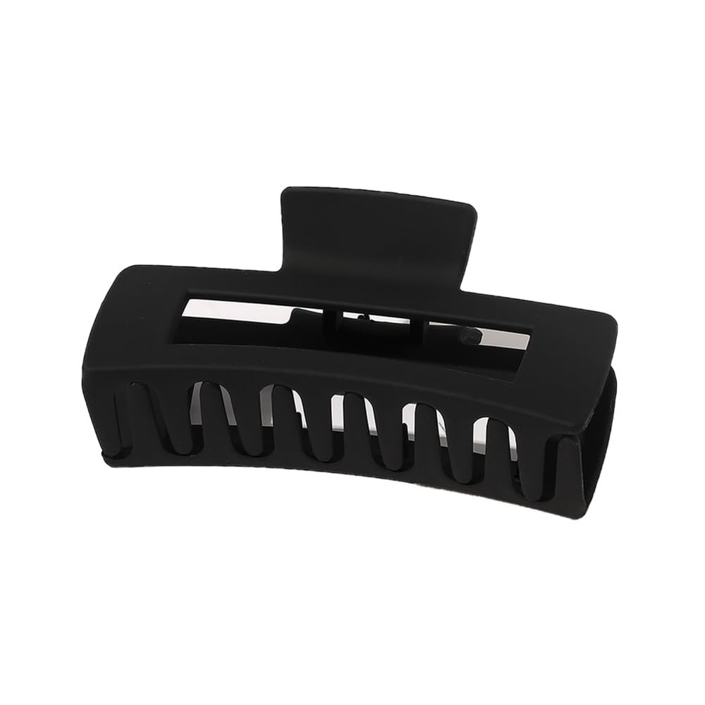 12Pcs Hair Claw Clips 4.1Inch Medium Sizes, Non - Slip Matte Finish Strong Hold Clips for Thick, Curly, Thin Hair, Women and Girls Black Hair Accessories(Black)