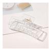 12Pcs Hair Claw Clips 4.1Inch Medium Sizes, Non - Slip Matte Finish Strong Hold Clips for Thick, Curly, Thin Hair, Women and Girls Black Hair Accessories(Transparent) view 1
