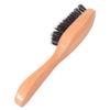 Healeved Portable Boar Bristle Beard Brush Wooden Handle for Grooming and Softening Facial -friendly Design for Men Beard Care view 1