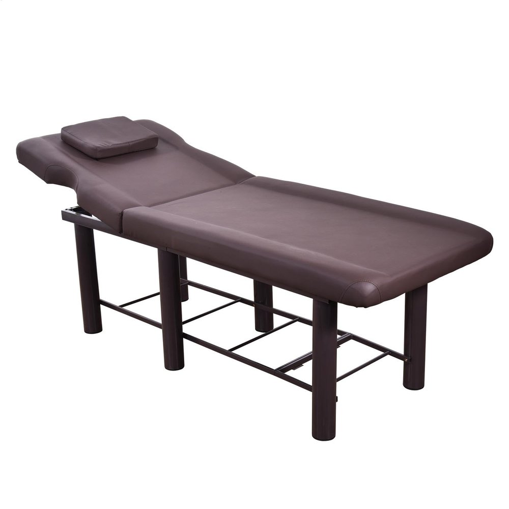 Adjustable Massage Table | Stationary Facial Table with Adjustable Backrest,Heavy Duty Bed, 440.9Lbs Capacity Waxing Bed for Rehabilitation Spa Massage