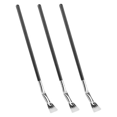 LIFKOME 3pcs Angled Lash Brush for Precise Mascara Application Soft Bristles Fashionable Color for Eye Makeup for Women Beauty Routine
