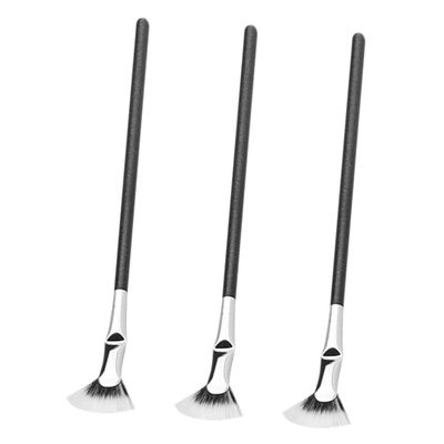 Healeved 3pcs Fan-shaped Eyelash Brush for Precise Eye Makeup Application and Soft Eyelash Applicator Tool for Lash Extensions and Mascara Use