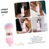 Healeved Portable Makeup Brush Multi-use Blush Brush for Nail Dust Cleaning and Cosmetic Powder Application Compact Design Comfortable Grip for Home and Travel view 2