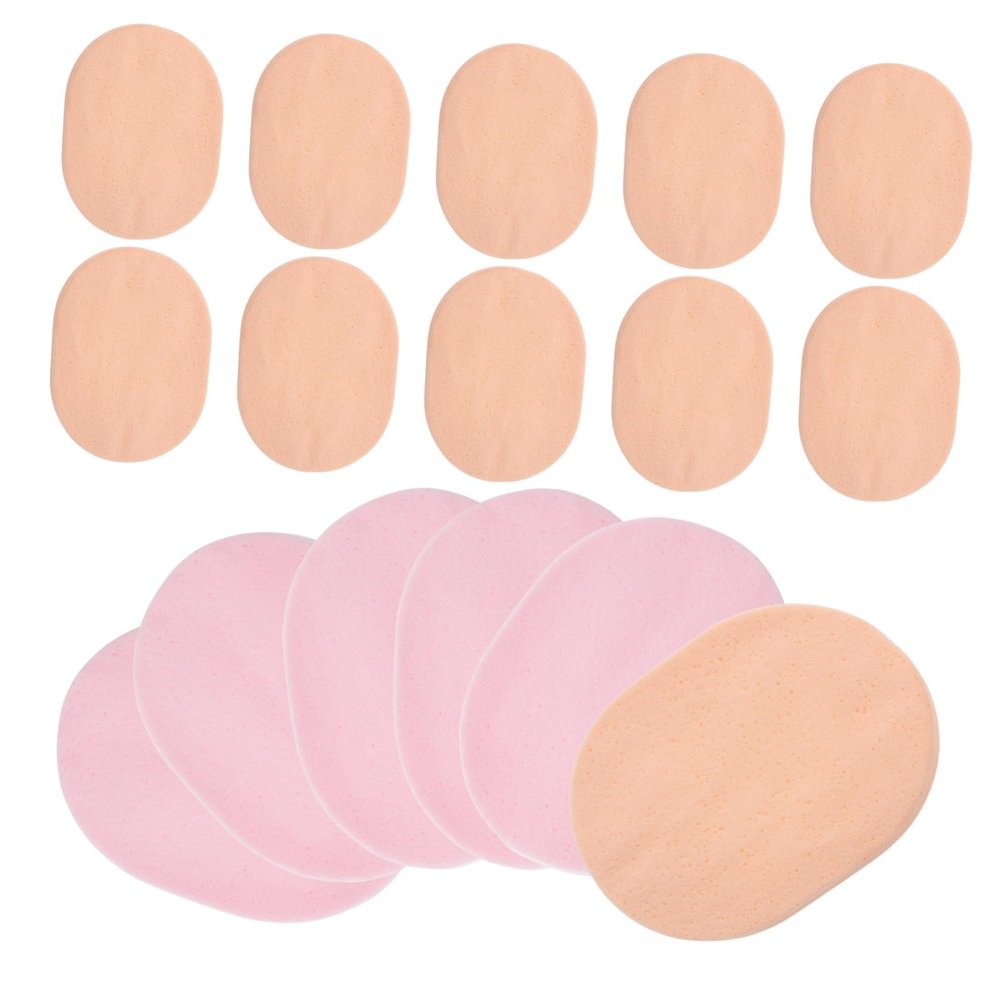 VINTORKY 24pcs Face Exfoliating Sponges Soft Skin-friendly Facial Scrubbers for Deep Cleansing Portable Travel Use for Removing Makeup and Oil Multi-function Face Cleaners