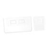 ELAYARD 2pcs Wall-mounted Storage Boxes Makeup Brush Cases Vanity Storage Holder Wall Makeup Organizer view 1