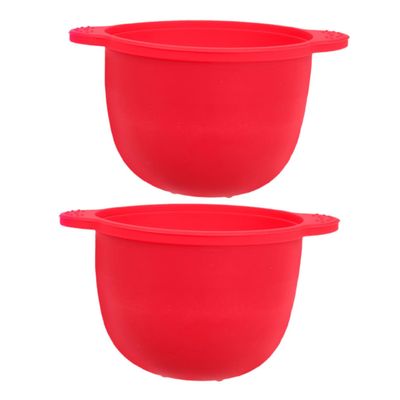 VICASKY 2pcs Silicone Wax Warmer Pot Liner Reusable Wax Melt Bowl for Hair Removal Soft Skin-friendly Machine Replacement for Skin Types