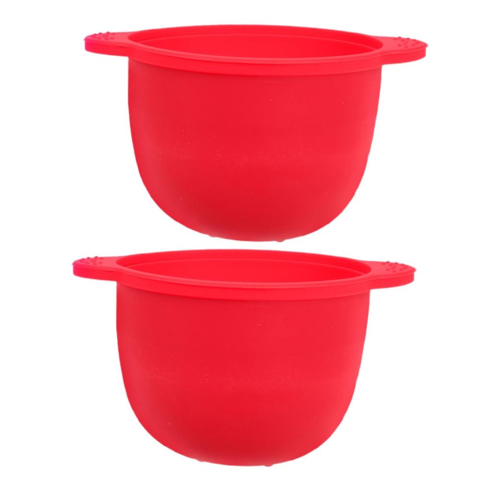 VICASKY 2pcs Silicone Wax Warmer Pot Liner Reusable Wax Melt Bowl for Hair Removal Soft Skin-friendly Machine Replacement for Skin Types