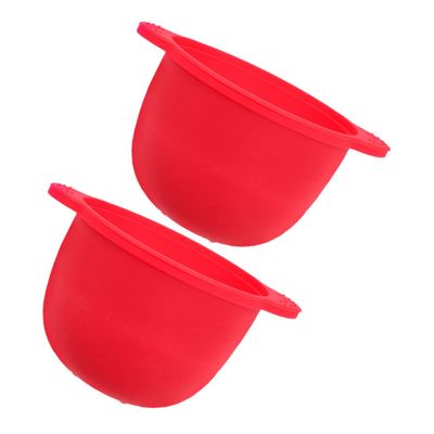 FOYTOKI 2pcs Reusable Silicone Wax Warmer Liner Wax Pot Replacement for Hair Removal Waxing Supplies Waxing Bowl Hair Removal Pot Liner