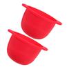 FOYTOKI 2pcs Reusable Silicone Wax Warmer Liner Wax Pot Replacement for Hair Removal Waxing Supplies Waxing Bowl Hair Removal Pot Liner view 1