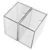 ARTIBETTER 2pcs Stackable Clear Makeup Organizer with Drawers Space-saving Skincare and Cosmetic Storage for Vanity Bathroom Countertop Includes Face Towel Box view 1