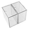 2pcs Acrylic Makeup Organizer Box Drawers for Skincare and Facial Towels Stackable Storage for Bathroom and Vanity Countertops view 1
