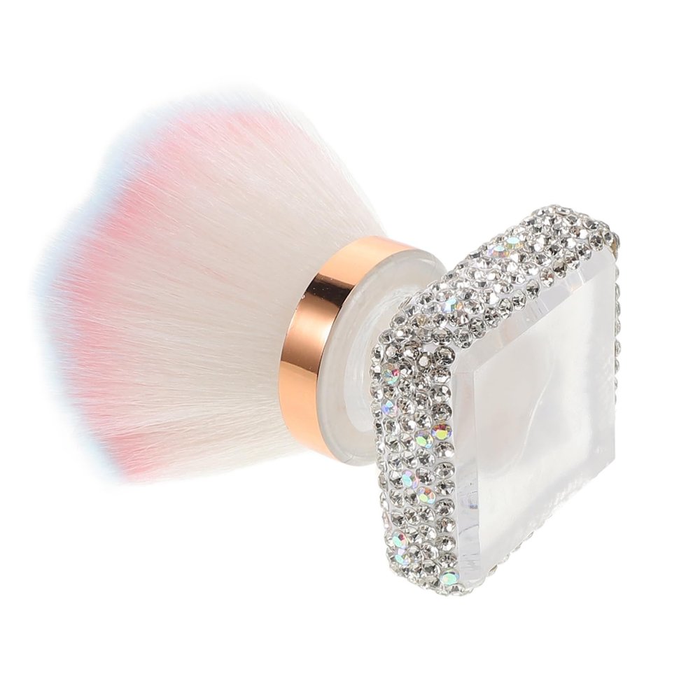Baluue Nail Dust Brush for Nail Dust Remover Brush for Manicure Pedicure Versatile Makeup Tool Soft Man-made Bristles for Daily Use Special Events