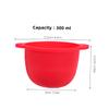 Baluue 2pcs Silicone Wax Melt Warmer Bowl Liner Reusable Waxing Machine Pot for Hair Removal Portable and Easy to Clean Wax Warmer Supplies Red Silicone Waxing Bowl view 2