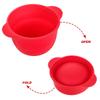 Baluue 2pcs Silicone Wax Melt Warmer Bowl Liner Reusable Waxing Machine Pot for Hair Removal Portable and Easy to Clean Wax Warmer Supplies Red Silicone Waxing Bowl view 3