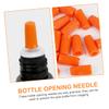 Happyyami 20pcs Eyelash Bottle Needle Caps Blocking Bottle Mouth Tips for Lash Extension Precision Piercing Needle for Salon Use Essential Accessory for view 3
