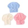 DECOMELODY 3pcs Coral Fleece Hair Dry Towel Wrap Hair Dry Hat Fast Drying Random Style view 1