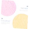 PartyKindom 3Pcs Rounded Makeup Soft Face Cleaning Pads for Application Comfortable Grip with Large Flat Surface and Precision Corners Suitable for Home and Salon Use view 4
