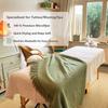 2 Sets Extra Thick Massage Table Sheets Sets Soft Premium Microfiber 3 Piece Set Massage Sheet Set for Salon Spa Bed Include Fitted Covers Flat Sheets Face Cradle Cover view 3