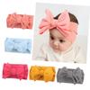 VICASKY Boy Girl Bowknot Headbands 5pcs Cloth Elastic Hair Accessories view 2