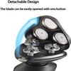CYRMPQ Electric Shaver Mens Electric Shaver Three-Head Three-in-one Shaver Set Electric Nose Hair Side Hair Beard Trimmer Washable USB Rechargeable Trimmer view 4