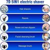 Electric Shavers for Bald Men, Men Electric Shaver Bald Head 5 in 1 Beard Trimmer Razor Nose Hair Clipper Waterproof Nose Trimmer Professional Shaver Machine view 2