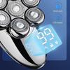 Electric Shavers for Bald Men, Men Electric Shaver Bald Head 5 in 1 Beard Trimmer Razor Nose Hair Clipper Waterproof Nose Trimmer Professional Shaver Machine view 3