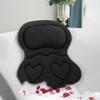 Bath Pillows for Tub Luxury, Bath Pillow for Head and Neck, Fit Bathtub Hot Tub Relaxing Gifts for Women, Comfort 4D Air Mesh Fabric & 6 Non-Slip Suction Cups, Black view 1