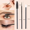 200Pcs Eyelash Extension Kit, Lash Spoolies Extension Supplies Eyebrow Brush Mascara Wands Lip Brushes Applicators Disposable Micro Swab Brushes for Lash Extensions Brow Lamination Kit, Black view 2
