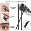 200Pcs Eyelash Extension Kit, Lash Spoolies Extension Supplies Eyebrow Brush Mascara Wands Lip Brushes Applicators Disposable Micro Swab Brushes for Lash Extensions Brow Lamination Kit, Black view 3