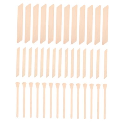 PLAFOPE 150pcs Hair Removal Wax Applicators Irregular Wax Wands for Women Safe and Lightweight Depilation Sticks for Salon Home Use Smooth No Burrs