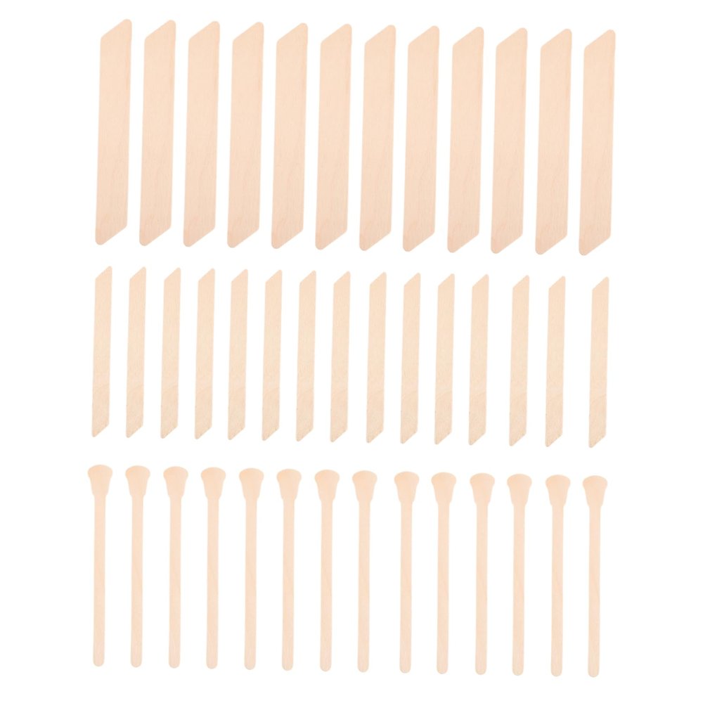 PLAFOPE 150pcs Hair Removal Wax Applicators Irregular Wax Wands for Women Safe and Lightweight Depilation Sticks for Salon Home Use Smooth No Burrs