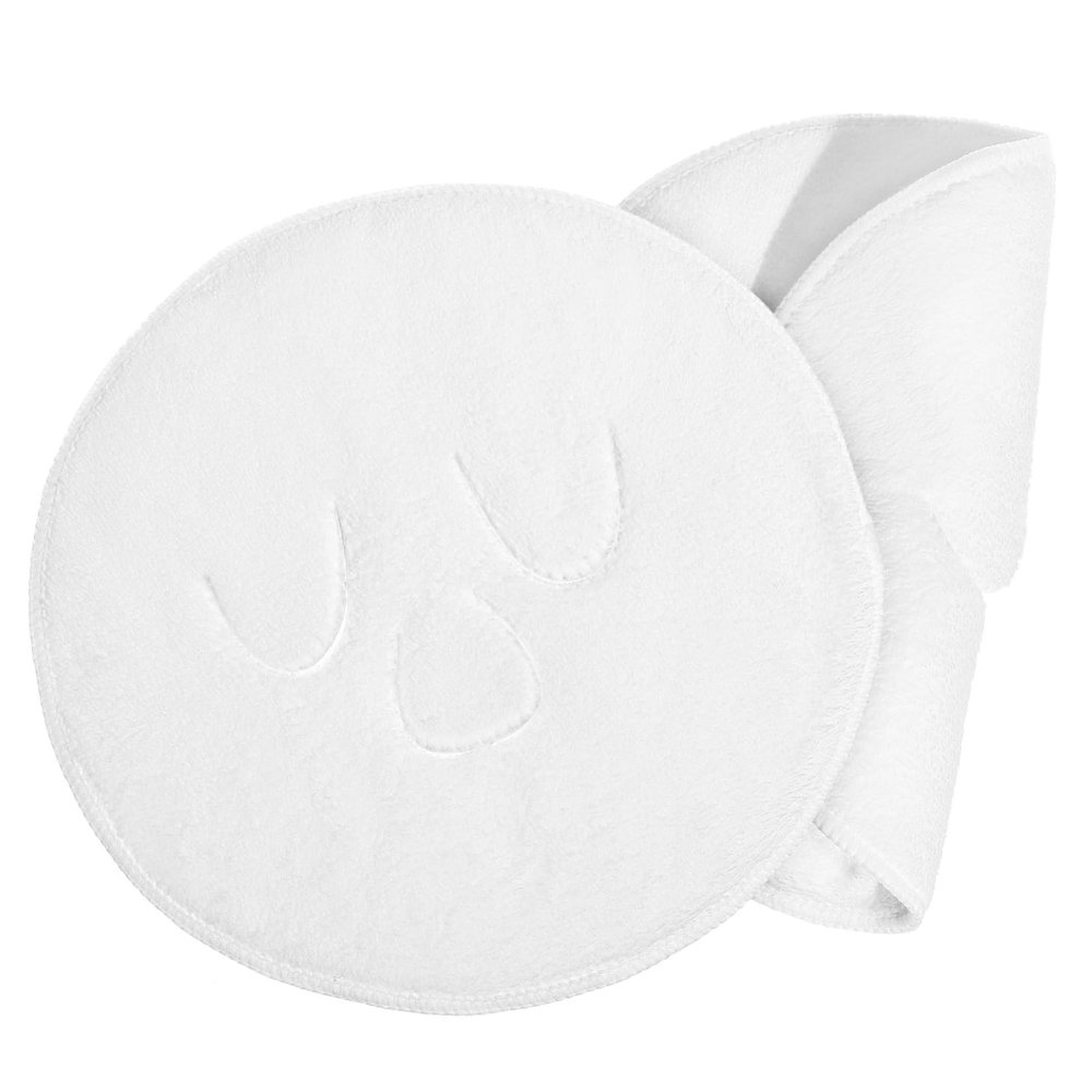 LIFKOME 2pcs Fleece Hot Compress Towel Face Mask Facial Steam Towel for Face Care