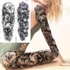 20 Sheets Sexy Rose Flower Full Arm Temporary Tattoos For Women Adults Thigh, Black Tribal Eye Gear Peony Florals Eye Compass Clock Fake Sleeve Tattoos For Women, 3D Halloween Tattoo Stickers view 3