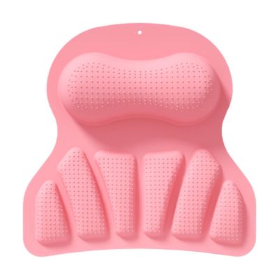 CQJRGF Bath Pillow Bathtub Pillow Headrest Ergonomic Silicone with Head Neck Support Bath Tub Pillow Bathtub Cushion for Soaking Tub Pink(Pink)