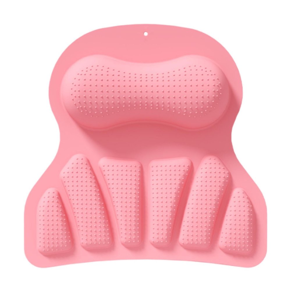 CQJRGF Bath Pillow Bathtub Pillow Headrest Ergonomic Silicone with Head Neck Support Bath Tub Pillow Bathtub Cushion for Soaking Tub Pink(Pink)