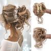 Bun, Messy Bun Hair Piece Tousled Updo H air Extensions With Elastic Hair Bands Curly Hair Bun Scrunchie for Women Girls for Women(Golden brown) view 1