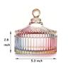 2 Pack Extra Large 5.2" Beige & Purple Powder Puffs and 5.3" Glass Container  Oversized Soft Body & Face Large Powder Puff Dusting Powder Jar Holder Case(Multi-Color Glass) view 3